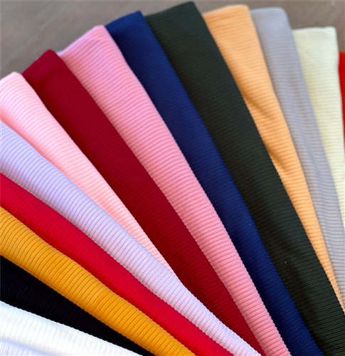 Navy Ribbed Jersey Polyester Stretch Fabric RBKC101 & Get a Free $89.99 Embroidery Bundle
