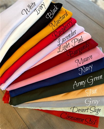 Navy Ribbed Jersey Polyester Stretch Fabric RBKC101 & Get a Free $89.99 Embroidery Bundle