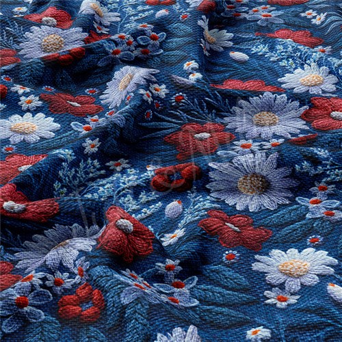 Embroidery Printed 4th of July Patriotic Printed Liverpool AA1694 & Get a Free $89.99 Embroidery Bundle
