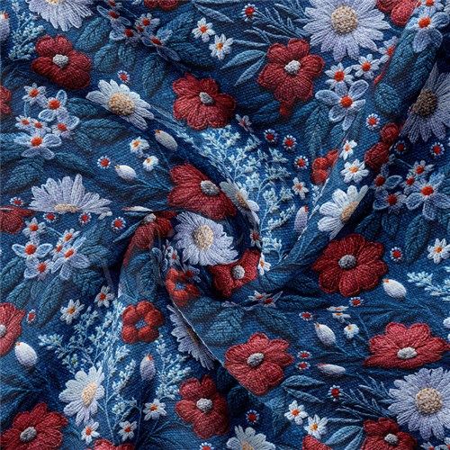 Embroidery Printed 4th of July Patriotic Printed Liverpool AA1694 & Get a Free $89.99 Embroidery Bundle