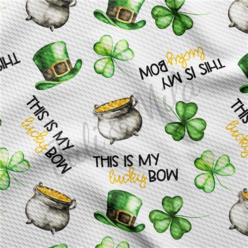 St. Patrick's Day Patrick24 Liverpool Bullet Textured Stretch Solid Strip Thick Knit Jersey Fabric