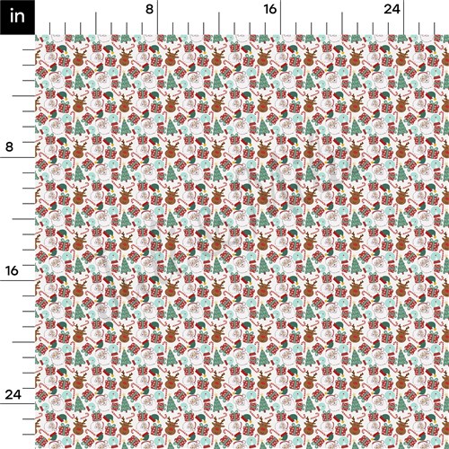 Christmas Printed Liverpool Bullet Textured Stretch Solid Strip Thick Knit Jersey Fabric