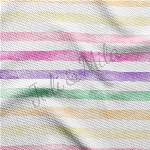 Printed Liverpool Bullet Textured Stretch Solid Strip Thick Knit Jersey Fabric