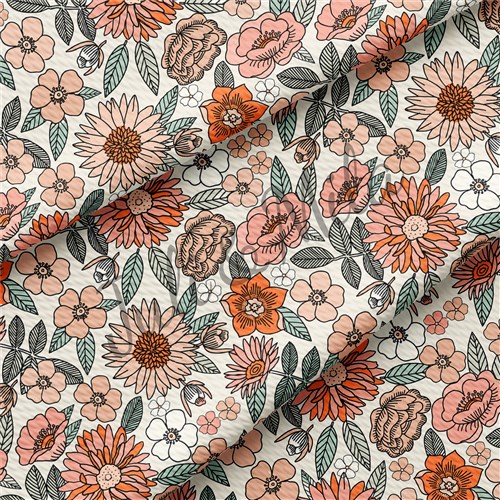 Floral Printed Liverpool 4 Way Fabric Bow Floral56 & Get a Free $89.99 Embroidery Bundle