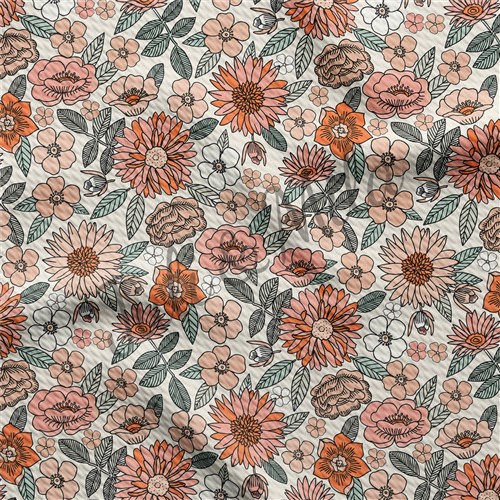 Floral Printed Liverpool 4 Way Fabric Bow Floral56 & Get a Free $89.99 Embroidery Bundle