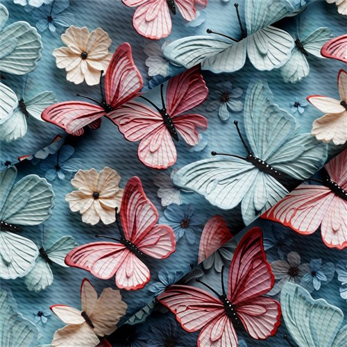 Floral Flowers Butterflies Printed Liverpool AA1902 & Get a Free $89.99 Embroidery Bundle