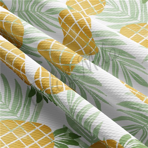 Summer Pineapple TBP102 Liverpool Bullet Textured Stretch Solid Strip Thick Knit Jersey Fabric