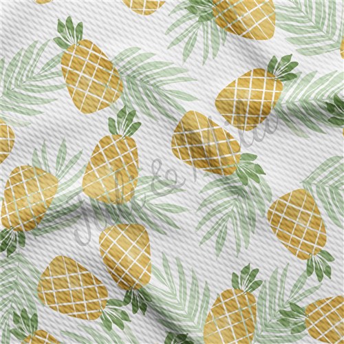 Summer Pineapple TBP102 Liverpool Bullet Textured Stretch Solid Strip Thick Knit Jersey Fabric