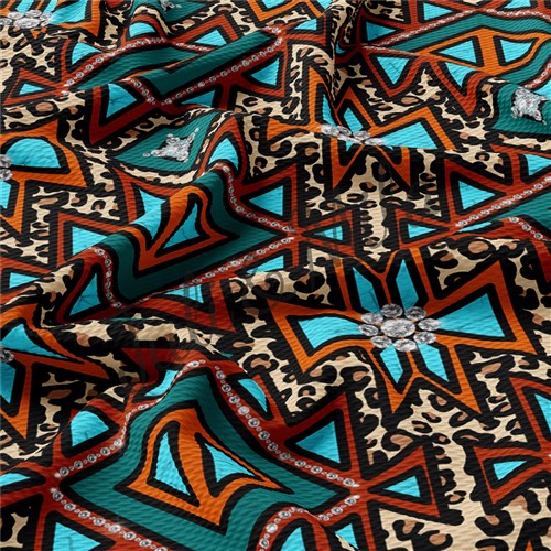Printed Liverpool Fabric (Diamonds) & Get a Free $89.99 Embroidery Bundle