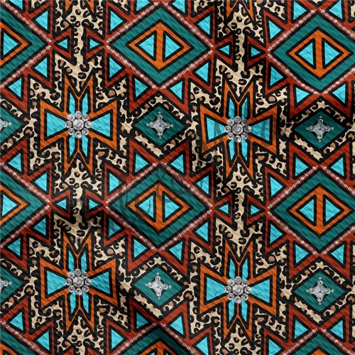 Printed Liverpool Fabric (Diamonds) & Get a Free $89.99 Embroidery Bundle