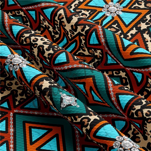 Printed Liverpool Fabric (Diamonds) & Get a Free $89.99 Embroidery Bundle