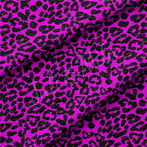 Cheetah Leopard AA194 TBP102 Liverpool Bullet Textured Stretch Solid Strip Thick Knit Jersey Fabric