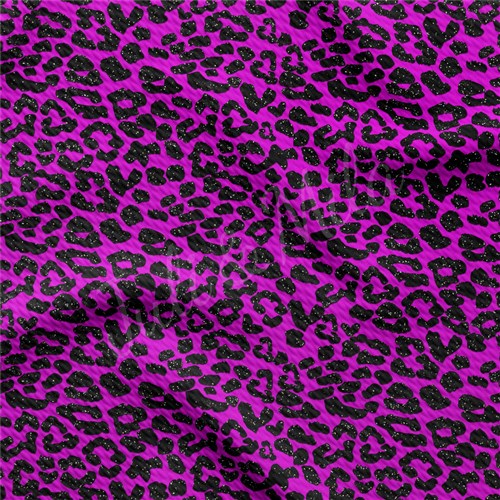 Cheetah Leopard AA194 TBP102 Liverpool Bullet Textured Stretch Solid Strip Thick Knit Jersey Fabric