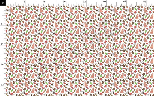 Christmas Printed Liverpool Bullet Textured Stretch Solid Strip Thick Knit Jersey Fabric