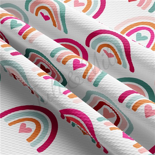 Valentine's Day Liverpool Bullet Textured Stretch Solid Strip Thick Knit Jersey Fabric