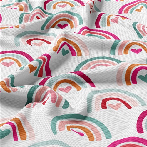 Valentine's Day Liverpool Bullet Textured Stretch Solid Strip Thick Knit Jersey Fabric