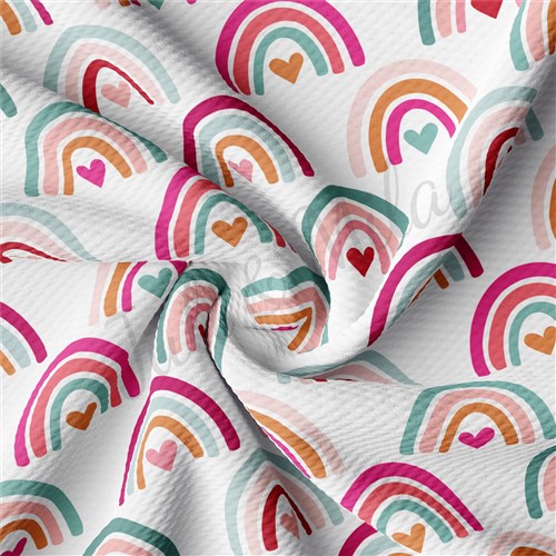 Valentine's Day Liverpool Bullet Textured Stretch Solid Strip Thick Knit Jersey Fabric