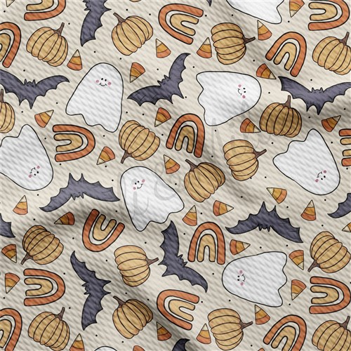 Pumpkin Fall Liverpool Bullet Textured Stretch Solid Strip Thick Knit Jersey Fabric
