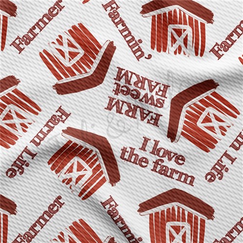 Farm Liverpool Bullet Textured Stretch Solid Strip Thick Knit Jersey Fabric