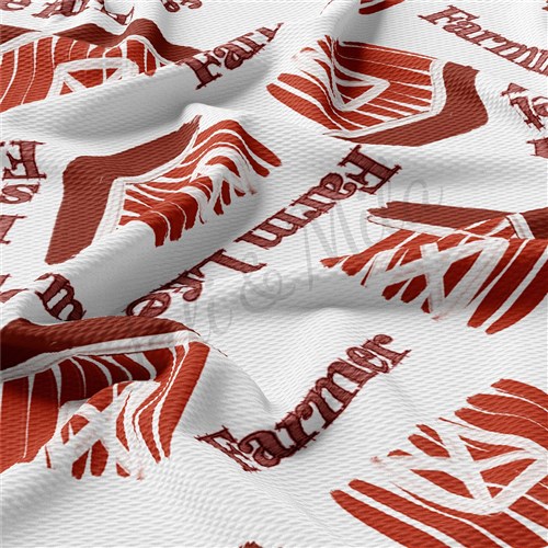 Farm Liverpool Bullet Textured Stretch Solid Strip Thick Knit Jersey Fabric