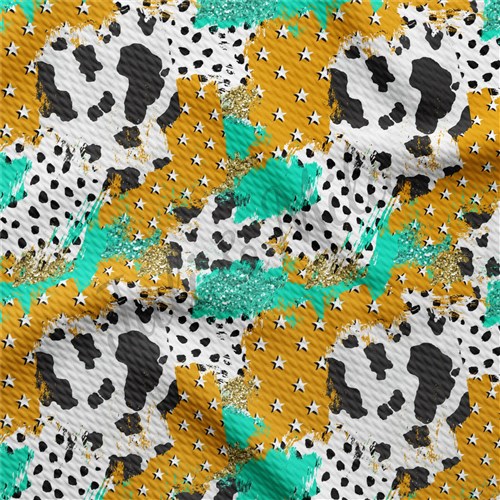 Printed Liverpool Bullet Textured Stretch Solid Strip Thick Knit Jersey Fabric