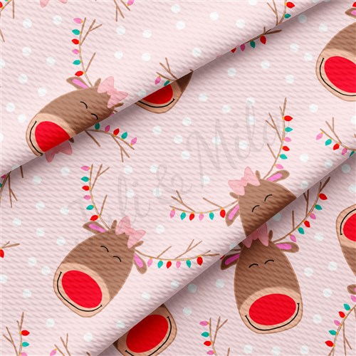 Christmas Liverpool Bullet Textured Stretch Solid Strip Thick Knit Jersey Fabric