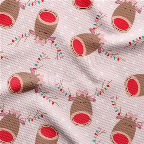 Christmas Liverpool Bullet Textured Stretch Solid Strip Thick Knit Jersey Fabric