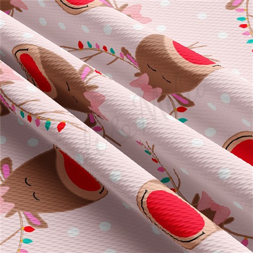 Christmas Liverpool Bullet Textured Stretch Solid Strip Thick Knit Jersey Fabric