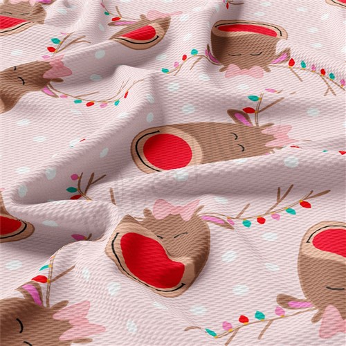 Christmas Liverpool Bullet Textured Stretch Solid Strip Thick Knit Jersey Fabric
