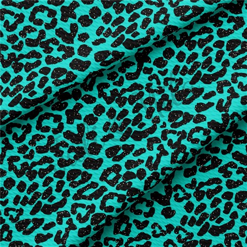 Cheetah Leopard AA196 TBP102 Liverpool Bullet Textured Stretch Solid Strip Thick Knit Jersey Fabric