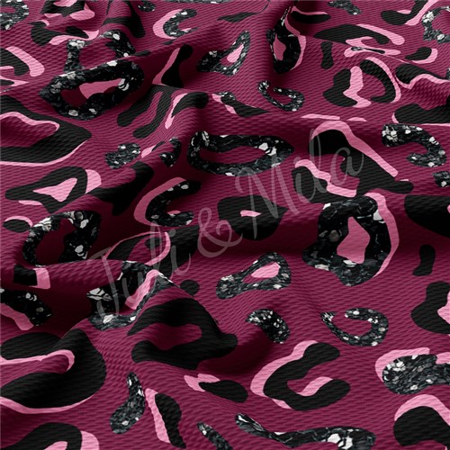 Printed fashionspots Liverpool Bullet Textured Stretch Solid Strip Thick Knit Jersey Fabric