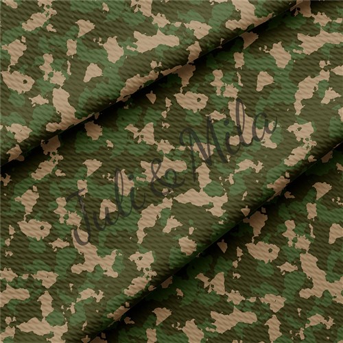 Camo Printed Liverpool Fabric Camouflage Green & Get a Free $89.99 Embroidery Bundle