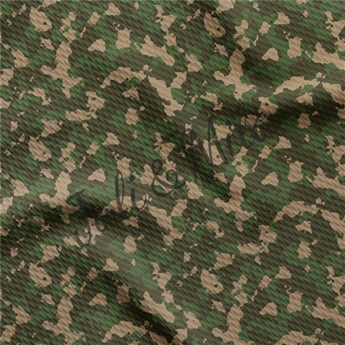 Camo Printed Liverpool Fabric Camouflage Green & Get a Free $89.99 Embroidery Bundle