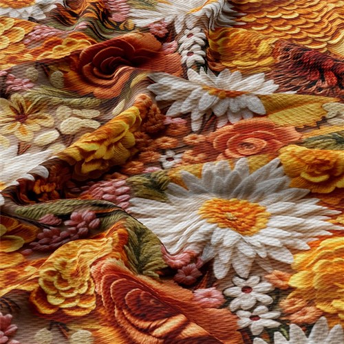 Autumn Fall Halloween Printed Liverpool Fabric AA1935 & Get a Free $89.99 Embroidery Bundle