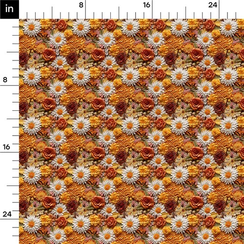 Autumn Fall Halloween Printed Liverpool Fabric AA1935 & Get a Free $89.99 Embroidery Bundle