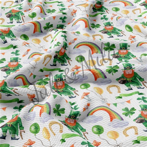 st Patricks day Printed Liverpool Stretch Solid Strip & Get a Free $89.99 Embroidery Bundle