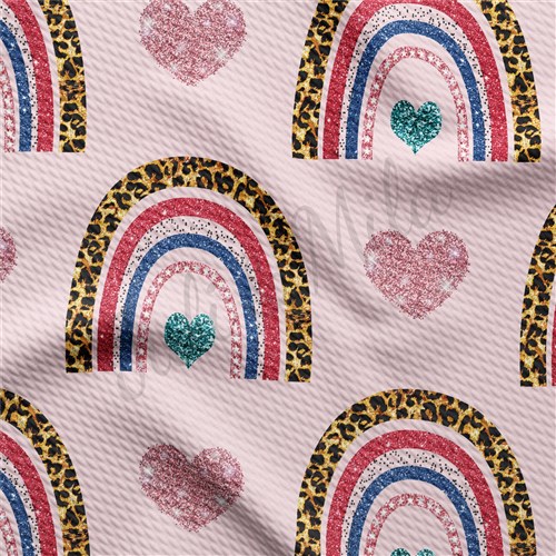 Valentine's Day Liverpool Bullet Textured Stretch Solid Strip Thick Knit Jersey Fabric