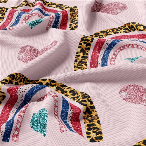 Valentine's Day Liverpool Bullet Textured Stretch Solid Strip Thick Knit Jersey Fabric