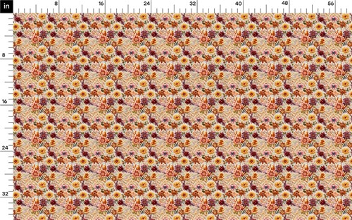 Floral Flowers Embroidery Liverpool Bullet Textured Stretch Solid Strip Thick Knit Jersey Fabric