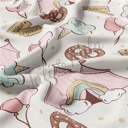 Printed Liverpool Bullet Textured Stretch Solid Strip Thick Knit Jersey Fabric