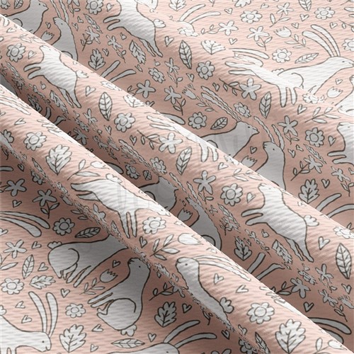 Easter AA2386 Liverpool Bullet Textured Stretch Solid Strip Thick Knit Jersey Fabric