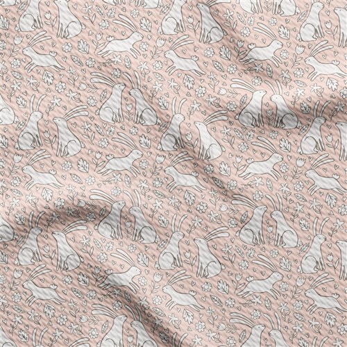 Easter AA2386 Liverpool Bullet Textured Stretch Solid Strip Thick Knit Jersey Fabric