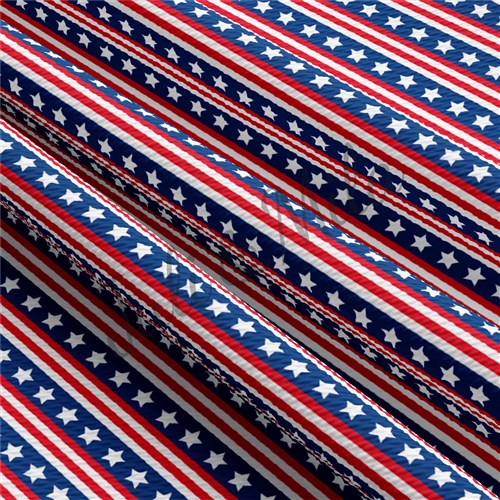 Patriotic 4th of July PT45 Liverpool Bullet Textured Stretch Solid Strip Thick Knit Jersey Fabric