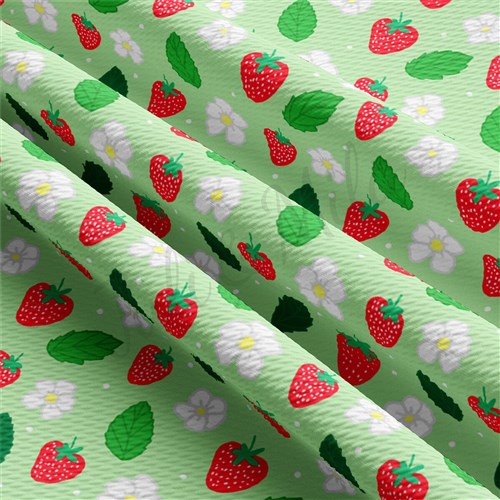 Strawberry Liverpool Bullet Textured Stretch Solid Strip Thick Knit Jersey Fabric