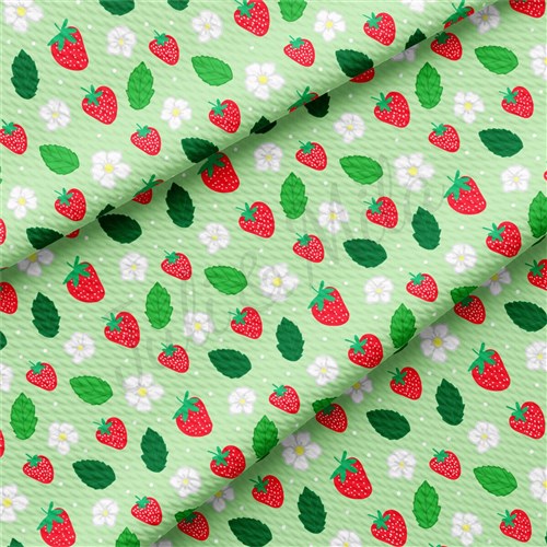 Strawberry Liverpool Bullet Textured Stretch Solid Strip Thick Knit Jersey Fabric