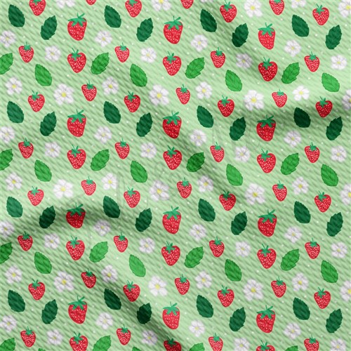 Strawberry Liverpool Bullet Textured Stretch Solid Strip Thick Knit Jersey Fabric