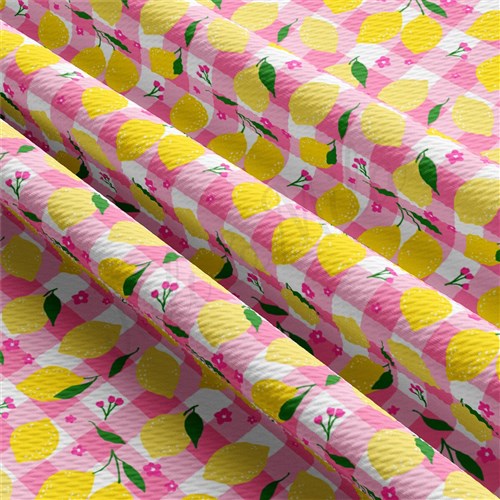 Lemon AA2393 Liverpool Bullet Textured Stretch Solid Strip Thick Knit Jersey Fabric