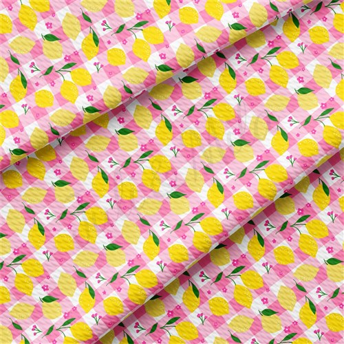 Lemon AA2393 Liverpool Bullet Textured Stretch Solid Strip Thick Knit Jersey Fabric
