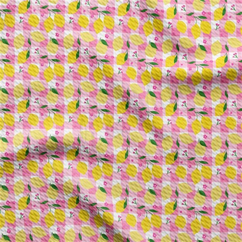 Lemon AA2393 Liverpool Bullet Textured Stretch Solid Strip Thick Knit Jersey Fabric