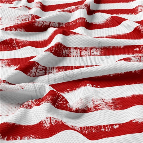 Horizontal Distressed Stripes Patriotic 4th of July Liverpool Stretch PT95 & Get a Free $89.99 Embroidery Bundle